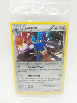 Lucario 63/124 Holo XY Pokemon Sealed Promo w/ Bisharp 64/114 Zoroark 91/162 AW1 - Image 1
