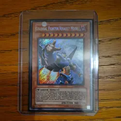 Yugioh Colossal Fighter/Assault Mode CRMS-EN000 Secret Rare NM - Image 1