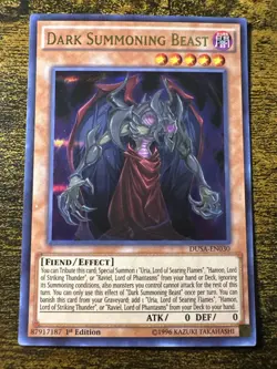 Dark Summoning Beast DUSA-EN030 LP Duelist Saga 1st Edition - Image 1