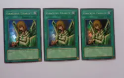 Playset: 3x Graceful Charity SDP-040 (Super Rare, 1st Edition, Played / LP) - Image 1