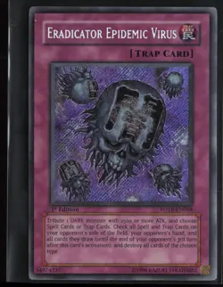 Eradicator Epidemic Virus FOTB-EN068 Secret Rare 1st Edition Yu-Gi-Oh - Image 1