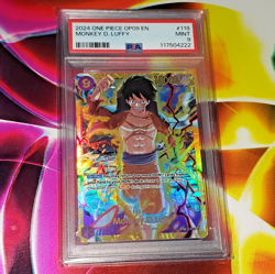 2024 ONE PIECE OP09-EMPERORS IN THE NEW WORLD #119 MONKEY D. LUFFY PSA 9 - Image 1