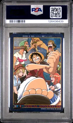 2000 CARDDASS ONE PIECE VISUAL ADVENTURE PART 2 #58 STRAW HAT CREW PSA 8 - Image 2