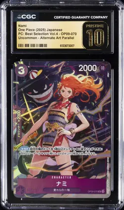 2025 ONE PIECE JPN PC: BEST SELECTION VOL.4 #OP09-070 NAMI CGC 10 PRISTINE - Image 1