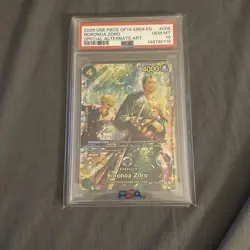 Roronoa Zoro - PRB02-006 (SP) - The Azure Sea's Seven (OP14) PSA 10 Bubble Zoro! - Image 1