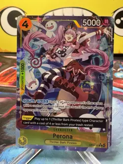 Perona (Alt Art) OP14-111 R - THE AZURE SEA'S SEVEN - One Piece TCG - Image 1