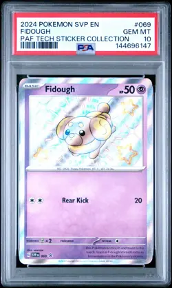 Pokemon TCG Fidough SVP 069 2024 Paldean Fates Black Star Promo Card - PSA 10 - Image 1