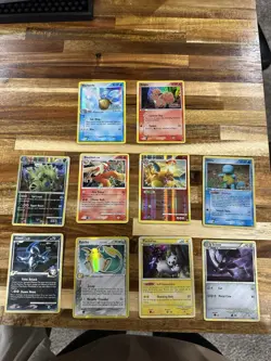 Pokemon TCG 10 Card Lot Wartortle Vulpix Tyranitar Blaziken Charizard Basic Holo - Image 1