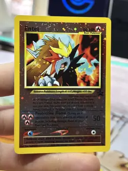 Entei 34 Black Star Promo Japanese Holo Rare Vintage Pokemon Card Lot WOTC - Image 4