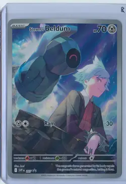 Steven's Beldum SVP207 Scarlet & Violet Promo Card Full Art NM #207 #8 - Image 1