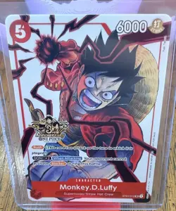 Bandai One Piece Card Game Monkey.D.Luffy ST01-012 3rd Anniversary Rush English - Image 1