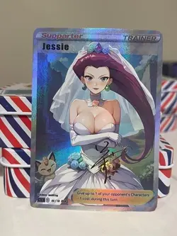 *(H1) Jessie Pokemon Wedding Dress Anime Waifu Card - Image 1