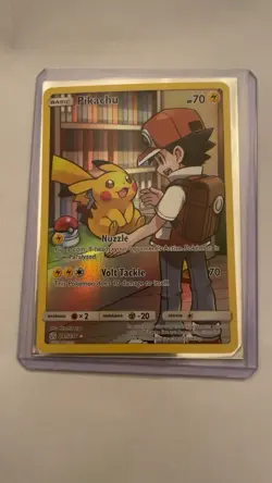 Pokemon Pikachu Full Art Secret Rare Holo Sm-Cosmic Eclipse 241/236 Card - Image 1