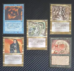 MTG Legends 5 Card Lot. LP, 1st Print, 1994 - Image 1