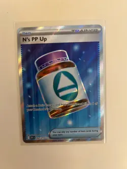 Pokemon TCG N's PP Up 262/217 Me: Ascended Heroes Full Art Trainer Card - NM - Image 1