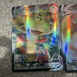 Pokemon TCG Meowth VMAX & Eevee VMAX Holo Card Promo Nintendo English Standard - Image 2