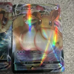 Pokemon TCG Meowth VMAX & Eevee VMAX Holo Card Promo Nintendo English Standard - Image 3