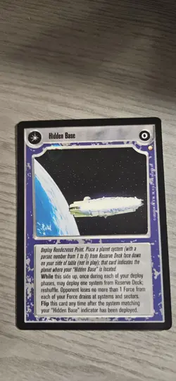 Star Wars CCG Hidden Base/Systems Will Slip Special Edition R Card Decipher BB - Image 1