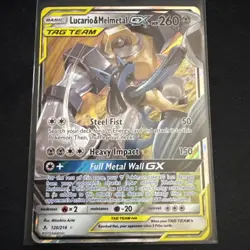 Pokemon Lucario and Melmetal GX SM Unbroken Bonds Card 120/214 - Image 1