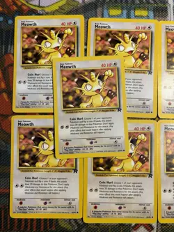 MEOWTH - Team Rocket Set - 62/82 - Common - Pokemon Card - Unlimited (x8) 🔥💎 - Image 3