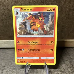 Torracat 25/149 Uncommon Sun & Moon Base Set Pokemon Card - Image 1