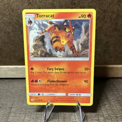 Torracat 25/149 Uncommon Sun & Moon Base Set Pokemon Card - Image 3