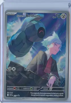 Steven's Beldum SVP207 Scarlet & Violet Promo Card Full Art NM #207 #4 - Image 1