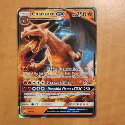 Pokemon Charizard GX Holo Stage 2 Dragon Card 250 HP Pokemon TCG Collectible - Image 1