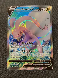 Hisuian Goodra V 187/196 - Lost Origin - Full Art Ultra Rare Pokemon TCG Card NM - Image 1