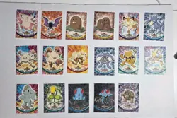 1999 Pokemon Topps Series Blue Label Lot Of 17 Cards LP Holo & Non Holo - Image 1
