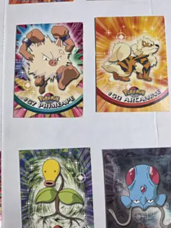 1999 Pokemon Topps Series Blue Label Lot Of 17 Cards LP Holo & Non Holo - Image 2