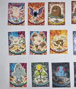 1999 Pokemon Topps Series Blue Label Lot Of 17 Cards LP Holo & Non Holo - Image 4