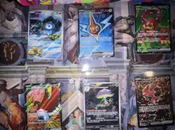 6x Lot Pokemon Cards Full Art Holo + Charizard Phantasmal Flames ETB Mat Rare - Image 1