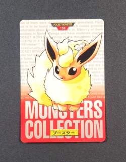1996 Bandai Carddass #136 FLAREON - Japanese Pokemon Card ~HP - Image 1