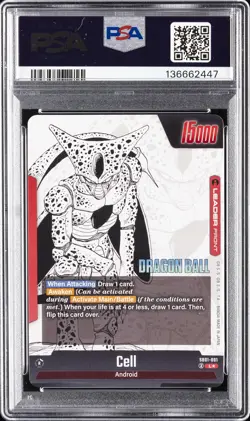 2025 DRAGON BALL SUPER CARD GAME FUSION WORLD MANGA BOOSTER 01 CELL PSA 10 - Image 2