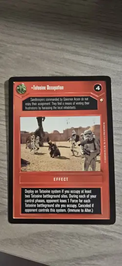 Star Wars CCG Tatooine Occupation Special Edition R Card Decipher BB - Image 1