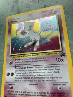 Mew Pokemon Card - #9 WOTC Black Star Promo Rare Holo - Image 3