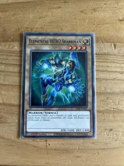 Elemental HERO Sparkman STAS-EN001 1st Edition YuGiOh TCG Card - Image 1