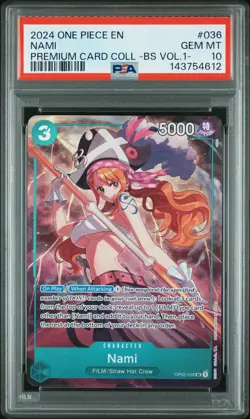 2024 ONE PIECE PREM CARD COLL -BEST SELECTION VOL.1- #036 NAMI PSA 10 - Image 1