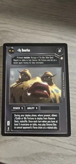 Star Wars CCG Sy Snootles Special Edition R Card Decipher BB - Image 1