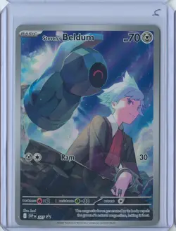 Steven's Beldum SVP207 Scarlet & Violet Promo Card Full Art NM #207 #6 - Image 1