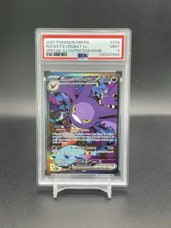 Team Rocket's Crobat EX 234/182 SIR Destined Rivals Pokemon PSA 9 Mint Card - Image 3