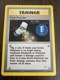 Heal Powder 104/105 Neo Destiny Rare Vintage Pokemon Card - Image 1