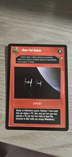 Star Wars CCG Seinar Fleet Systems Special Edition R Card Decipher BB - Image 1