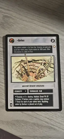 Star Wars CCG Sarlacc Special Edition R Card Decipher BB - Image 1