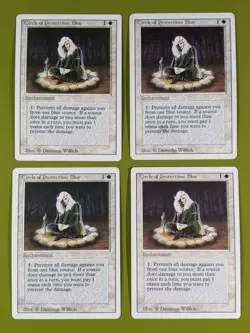 Circle of Protection: Blue x4 Revised Edition 4x Magic the Gathering MTG - Image 1