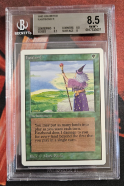 Unlimited - Fastbond - MTG - NM/MT+ BGS 8.5 B+ - Image 1