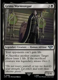Grima Wormtongue 88 MTG NM - ltr - Image 1