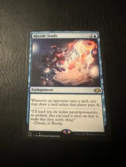 NM Rhystic Study, MTG, Jumpstart 2022, Magic the Gathering, 114 - Image 1