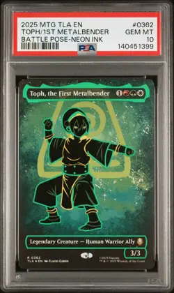 2025 MTG AVATAR: THE LAST AIRBENDER #0362 TOPH THE FIRST METALBENDER PSA 10 - Image 1